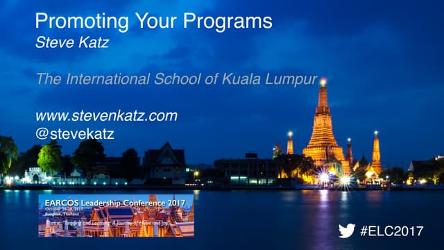 Promoting Your Programs 