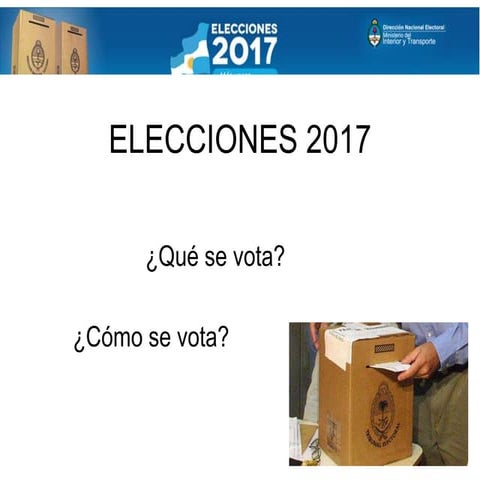 2017: Elecciones en Argentina