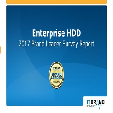 2017 Enterprise HDD Brand Leader Report