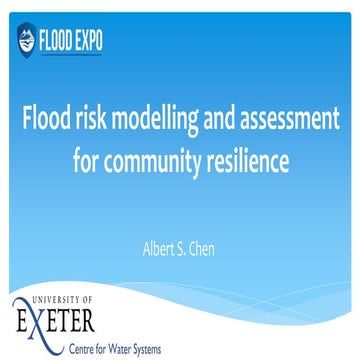 Flood risk modelling and assessment for community resilience