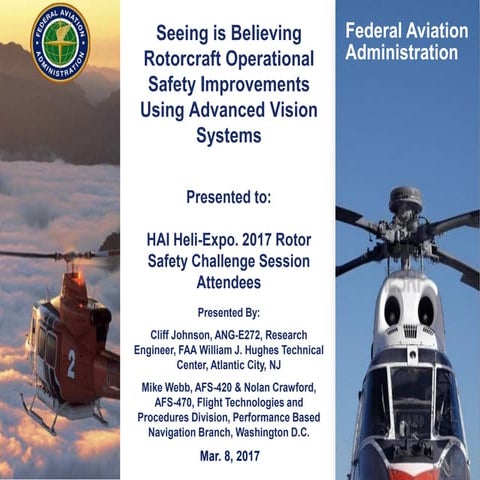 2017 Heli-Expo "Seeing is Believing" (Advanced Vision Systems).