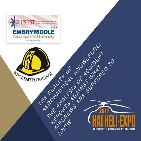 2017 Heli-Expo - The Reality of  Aeronautical Knowledge