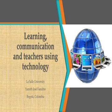 Learning, communication and teachers using technology in ELT