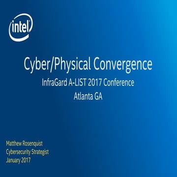 2017 InfraGard Atlanta Conference - Matthew Rosenquist