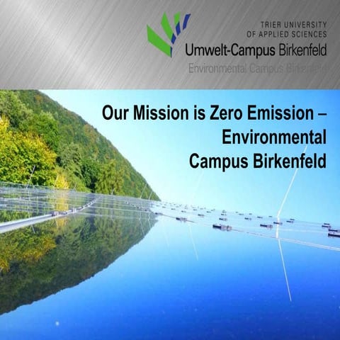 2017 ISCN Awards -  Environmental Campus Birkenfeld