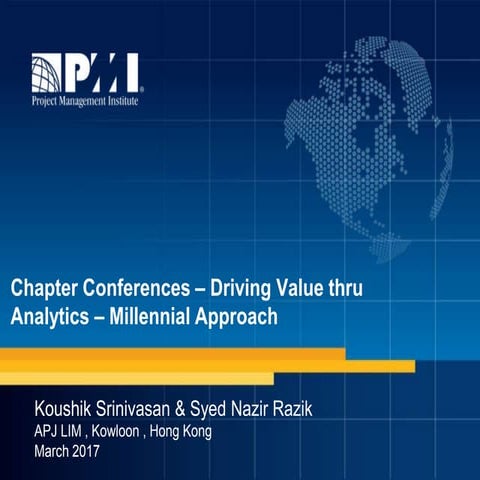 Leadership Institute Meeting : Chapter conferences -Driving value through Ana...