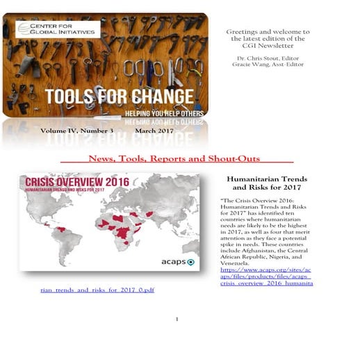 2017 March Tools for Change CGI Newsletter