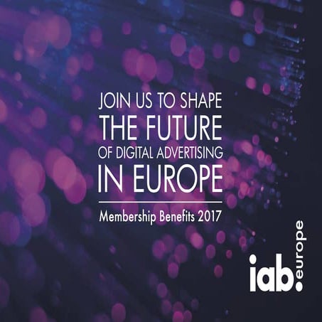IAB Europe - Membership Benefits Brochure - 2017