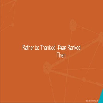 Mozcon 2017 - I'd rather be Ranked, Then Ranked