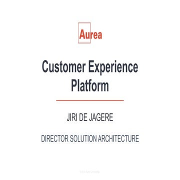 Aurea Enterprise Road map (cloud, microservies etc) - Aurea & Helmes Nordic S...