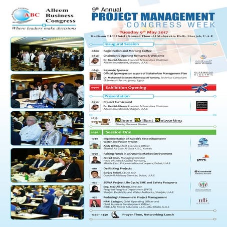 9th Annual Project Management Congress Week | PDF