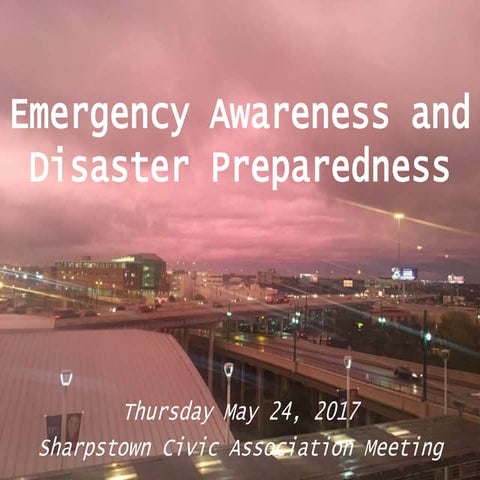 Emergency Awareness and Disaster Preparedness