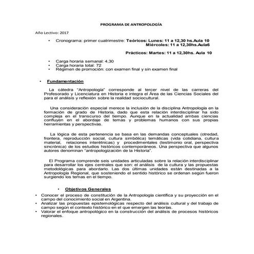 2017 programa de antropología