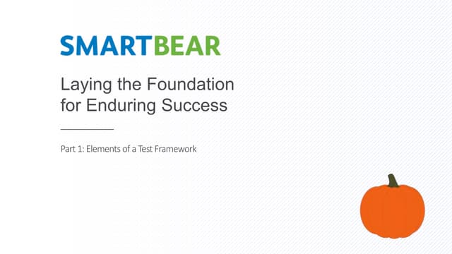 Elements of a Test Framework