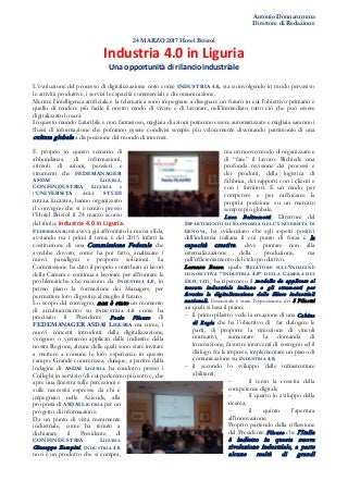 Il resoconto del Convegno su Industria 4.0 a marzo