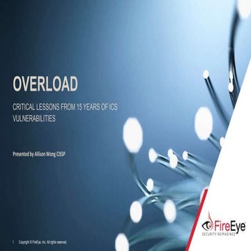Overload: Critical Lessons from 15 Years of ICS Vulnerabilities | PPTX