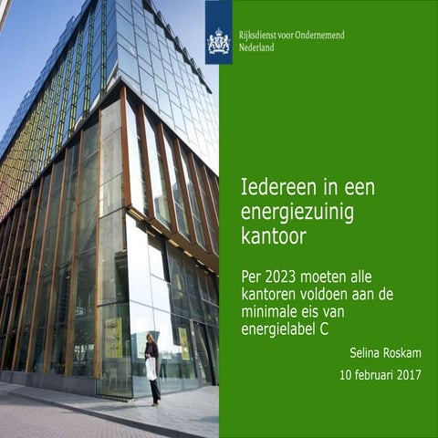 Energielabel C verplichting voor kantoren