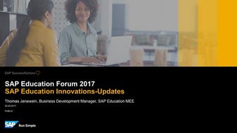 Innovationen bei SAP Education - KI, VR, Machine Learning