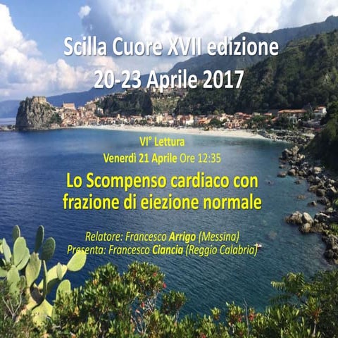 HFPEF 2017 Scompenso cardiaco con FE normale