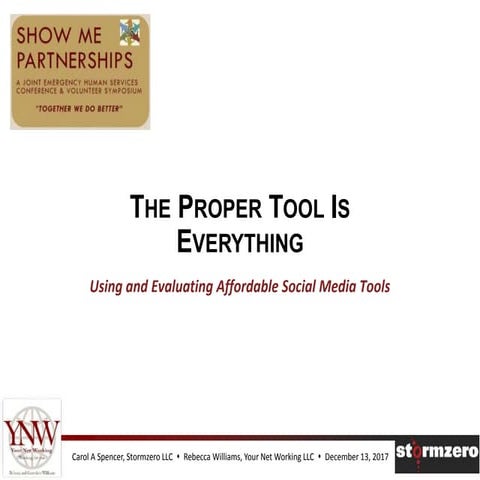 The Proper Tool is Everything: Using and Evaluating Affordable Social Media T...