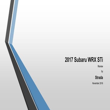 2017 Subaru WRX STi