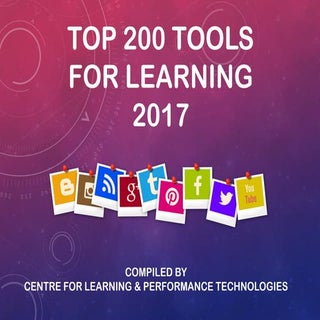Top 100 Tools for Learning 2017