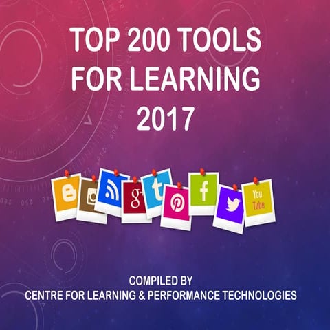 Top 100 Tools for Learning 2017