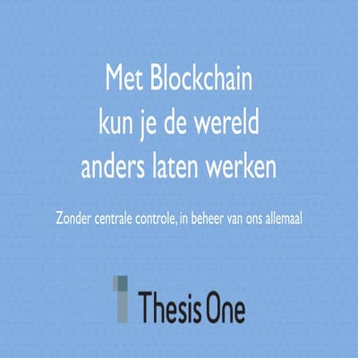 2018 01-12 Blockchain bij Schoenen-Zaken en The Smooth Brothers
