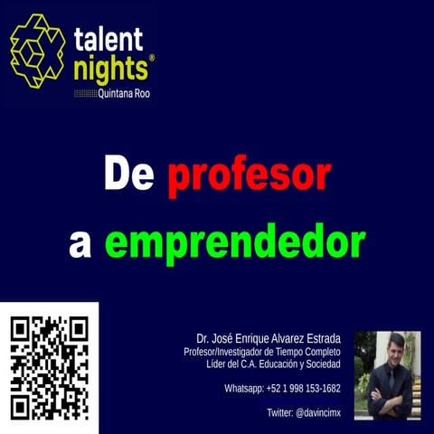 De profesor a emprendedor
