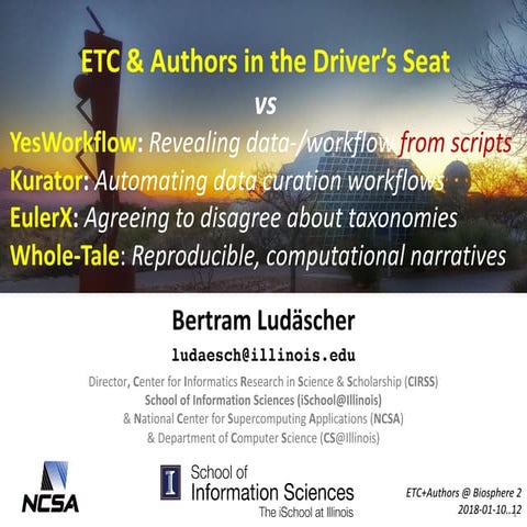 ETC & Authors in the Driver's Seat