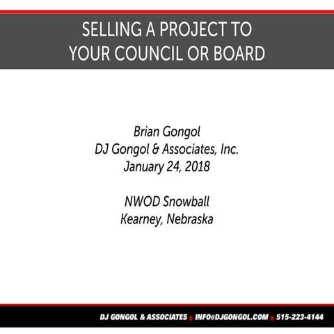 Selling your project to the board - v.14