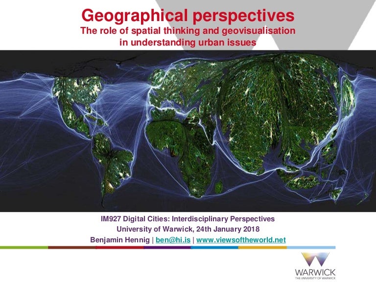 Geographic perspectives The role of spatial thinking and geovisualis…