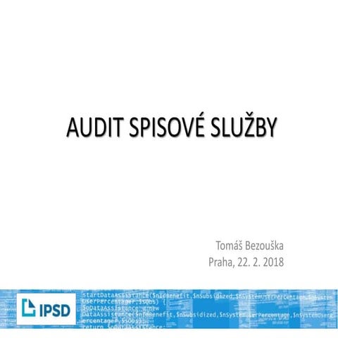 Audit spisové služby