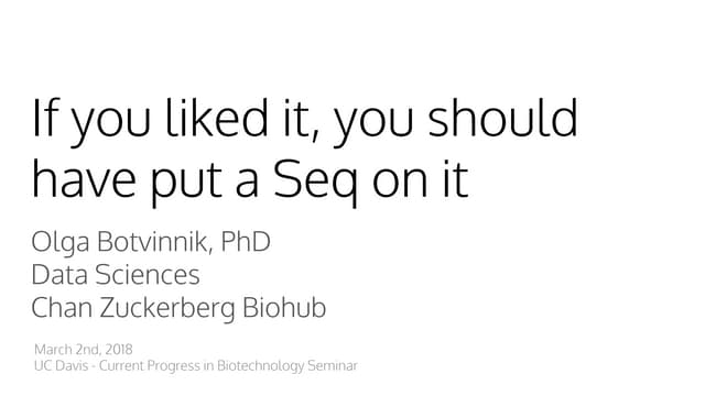 If you liked it, you should have put a Seq on it
