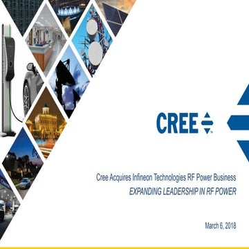 Cree's Acquisition of Infineon's RF Power Business