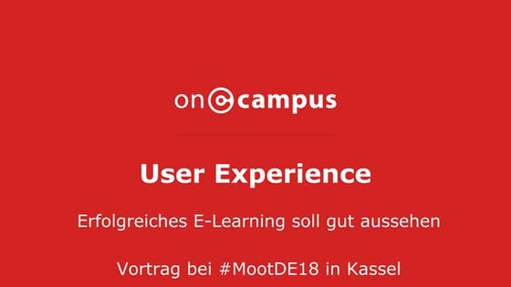 User experience with Moodle 