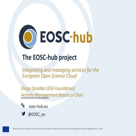 EOSC-hub RDA 11 Plenary BoF Presentation