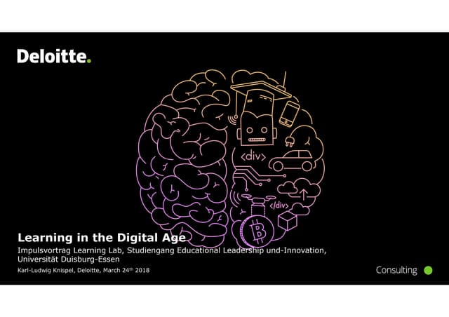 Learning in the Digital Age