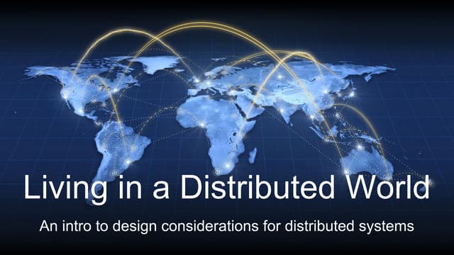 2018-05-16 Geeknight Dallas - Distributed Systems Talk