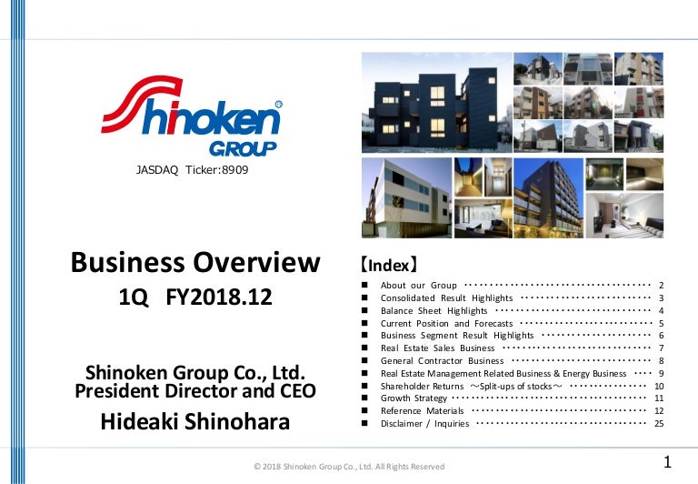 images Shinoken Stock shinoken investor presentation 2018
