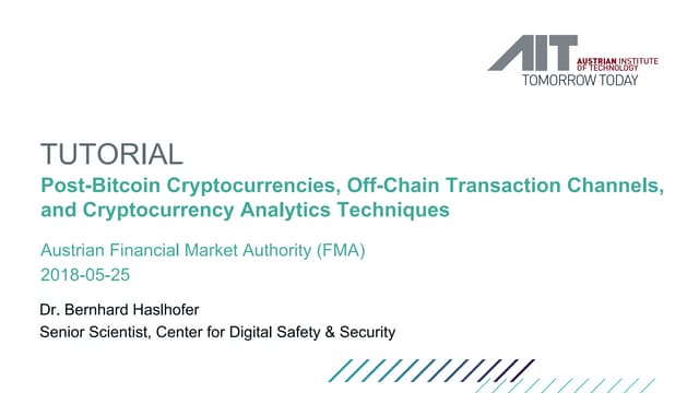  Post-Bitcoin Cryptocurrencies, Off-Chain Transaction Channels, and Cryptocur...