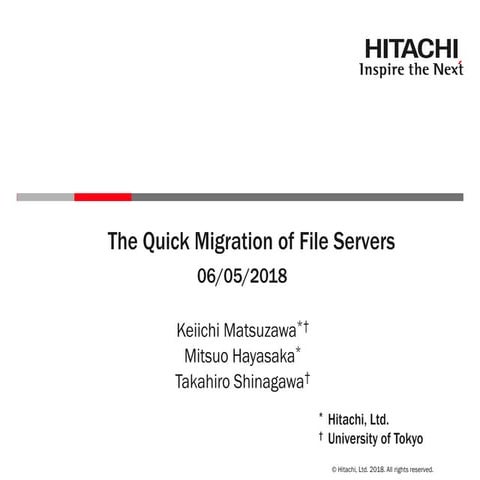 The Quick Migration of File Servers