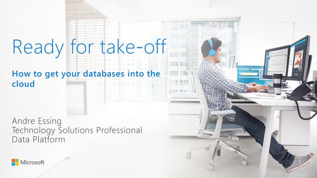 Ready for take-off - How to get your databases into the cloud