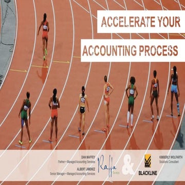 2018 06-27 How to Accelerate the Month-End Close