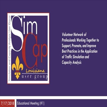 SimCap Louisiana Educational Meeting #1 Slides