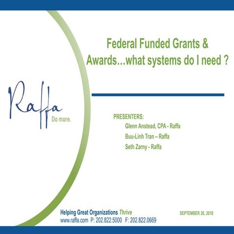 2018-9-26 Federal Funding