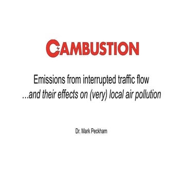 Transient engine emissions and their impact on (very) local air quality - Mar...