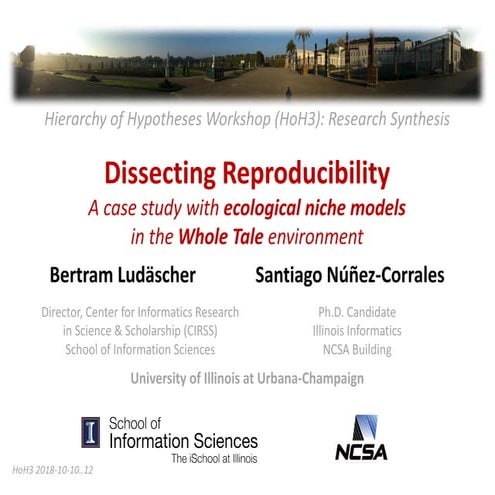 Dissecting Reproducibility:  A case study with ecological niche models  in th...
