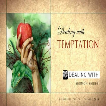 Dealing with temptation - Pastor Peter Loo - Sunday 28 October 2018