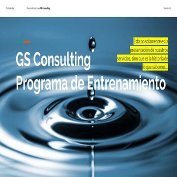 Brochure - GS Programa de Entrenamiento